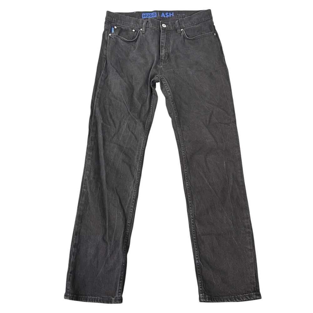 Hugo Men's Ash Slim Fit Black Jeans‎ Size 32x32